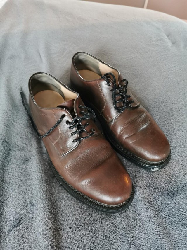 Preview of the first image of Quality men's leather shoes (Kenzo brand) Size 9.5.