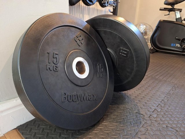 Preview of the first image of 15kg olympic weight plates x 2.