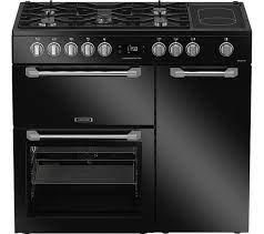 Preview of the first image of LEISURE 100CM BLACK DUAL FUEL RANGE COOKER-HOT PLATE-SUPERB.