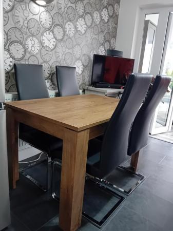 Image 3 of Dining table with 4 chairs