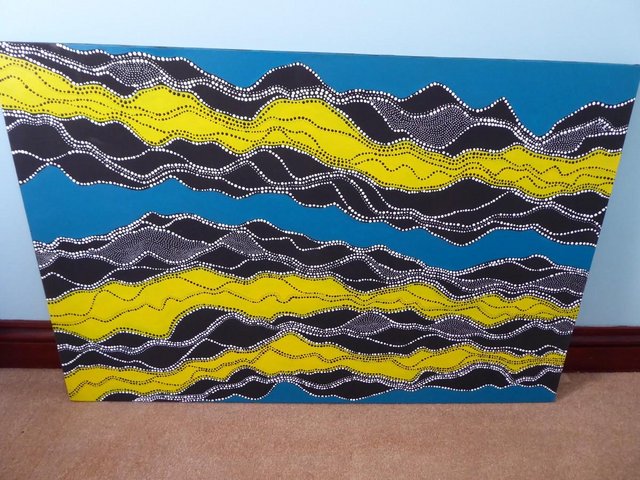 Preview of the first image of Original Acrylic on canvas - Dot Art inspired by Aboriginal.