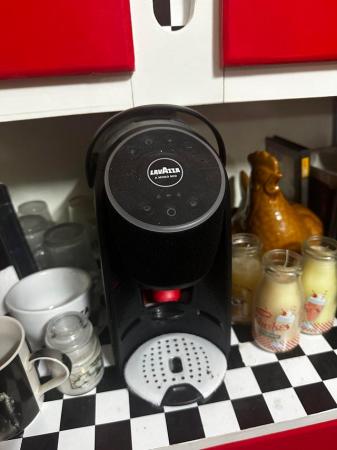 Image 1 of Black Lavazza voice coffee machine