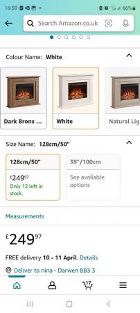 Image 1 of Electric fire and surround for sale