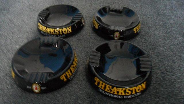 Preview of the first image of Theakston Brewers Large Wade Ashtrays.