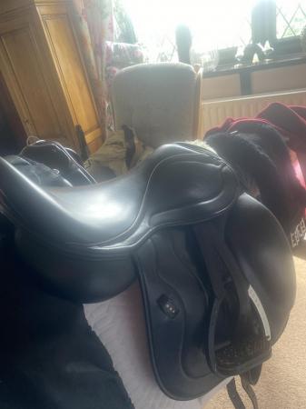 Image 2 of for sale bespoke 17.5 wide fit Ava Dressage saddle