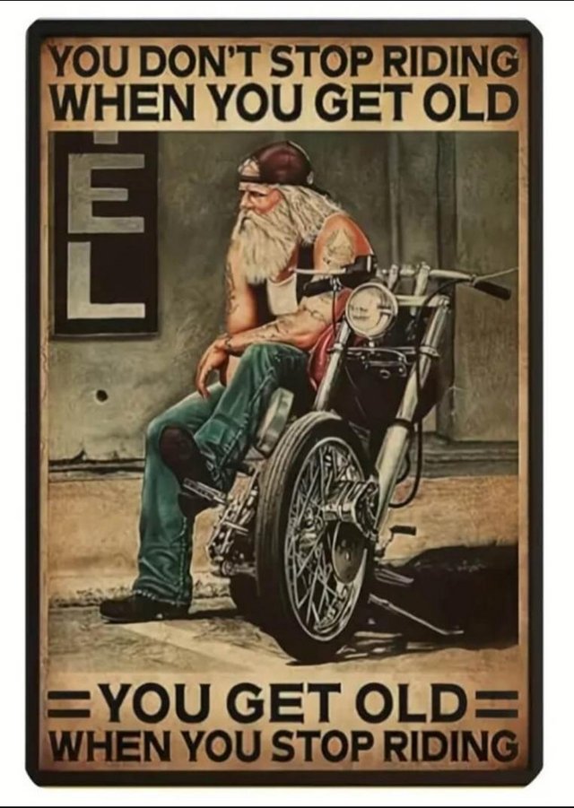 Preview of the first image of Motorbike lover Metal sign.