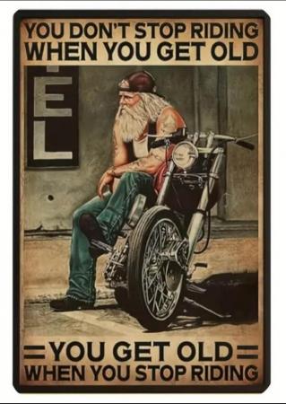 Image 1 of Motorbike lover Metal sign
