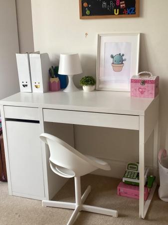 Image 3 of IKEA MICKE Table kids and chair - children desk white