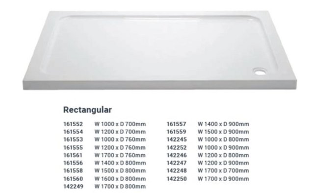 Preview of the first image of 1700 x 900 Nexa Shower Tray - New.