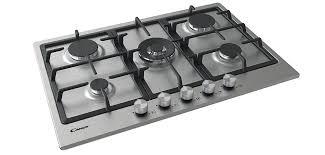 Image 1 of CANDY 75CM S/S NEW BOXED 5 BURNER GAS HOB-STRONG CAST IRON-