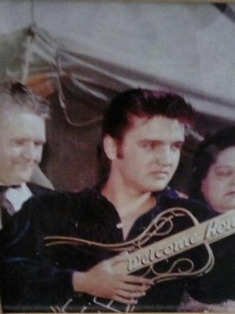 Image 1 of A framed picture of Elvis Presley 7