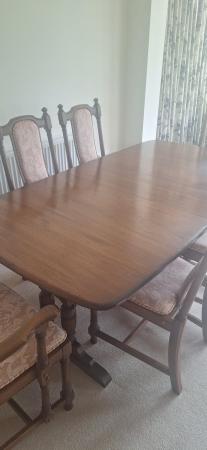 Image 2 of Ercol Golden Dawn dining table and chairs