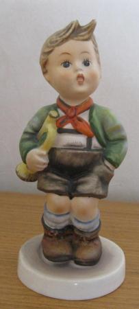 Image 1 of Vintage M J Hummel Figure - Trumpet Boy. 12cm tall