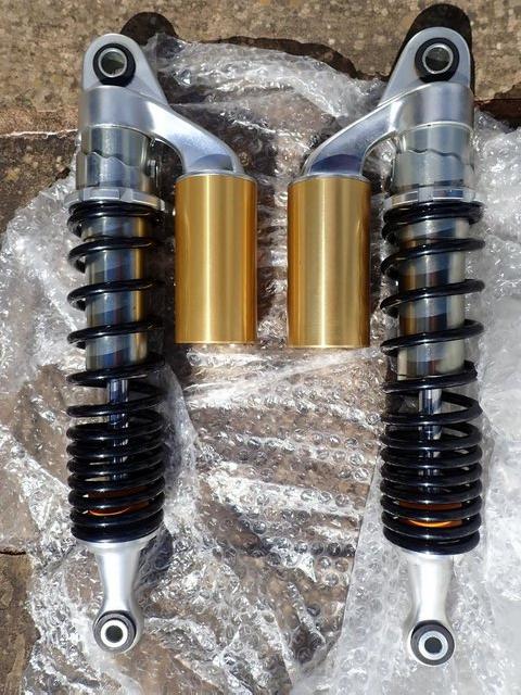Preview of the first image of Royal Enfield Interceptor/GT650 pair of rear shocks.