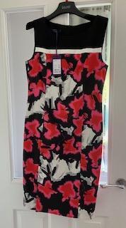 Preview of the first image of LaurelBlack / Multi sleeveless knee length dress size 12.