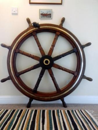 Image 2 of Vintage Genuine Ships Steering Wheel