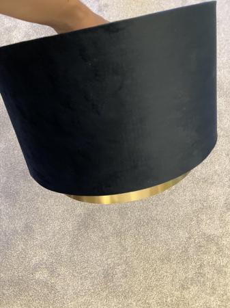 Image 1 of Dark blue and gold light shade