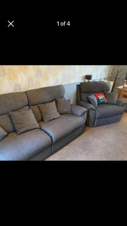 Image 2 of Lazyboy Fully Electric Sofa & Cuddle Chair