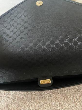 Image 2 of Gucci wallet / man bag black leather