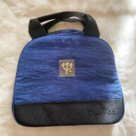 Image 3 of Club Med Blue & Black Summer Casual All Purpose Handle Bag H