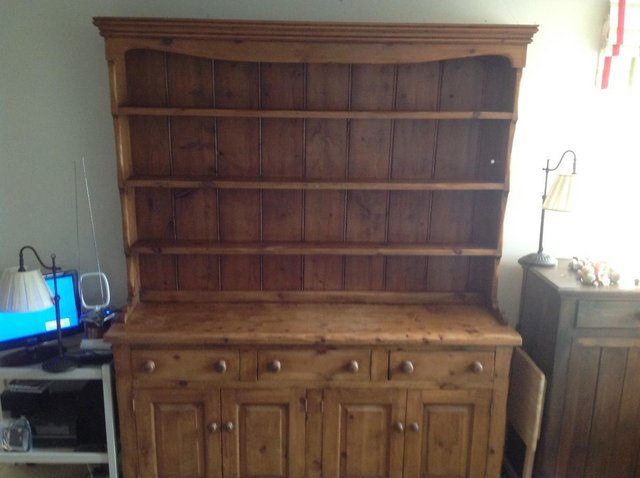 Preview of the first image of Solid Large Old Pine Dresser.