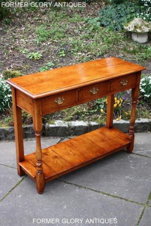 Image 88 of SOLID OAK HALL LAMP PHONE TABLE SIDEBOARD DRESSER BASE STAND