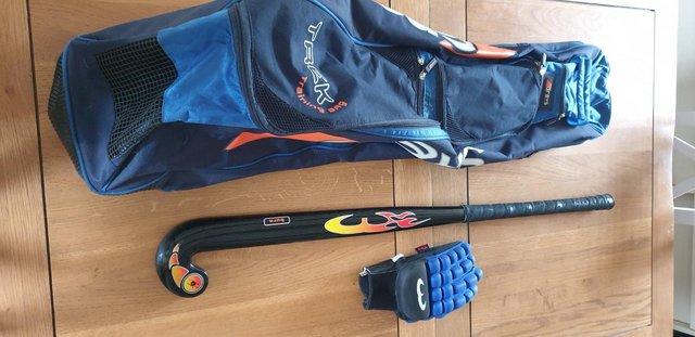 Image 2 of Hockey stick, bag and glove
