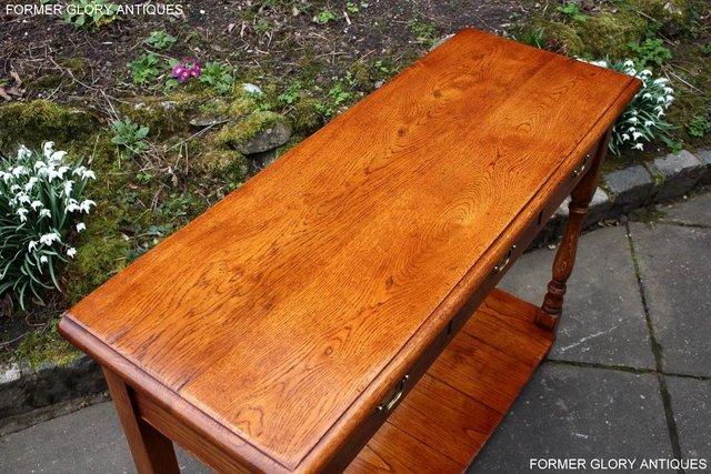 Image 37 of SOLID OAK HALL LAMP PHONE TABLE SIDEBOARD DRESSER BASE STAND