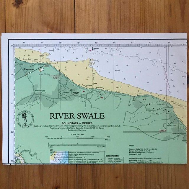 Preview of the first image of Imary River Swale soundings in metres. 2002..