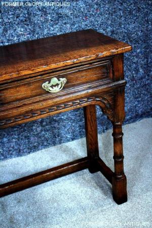 Image 71 of TITCHMARSH & GOODWIN OAK LAMP PHONE HALL CONSOLE TABLE STAND