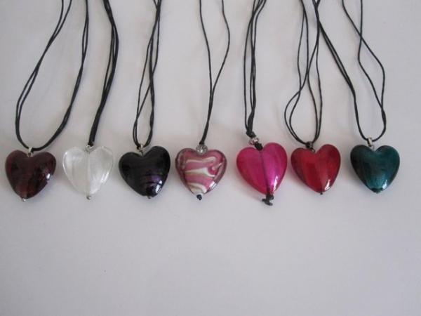 Image 3 of Heart necklaces assortment of colours