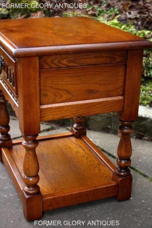Image 40 of OLD CHARM LIGHT OAK PHONE LAMP TABLE BEDSIDE CABINET STAND