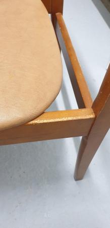 Image 11 of Retro Mid Century Danish style dining chairs x 4
