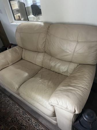 Image 2 of 2 x 2 seater leather sofas