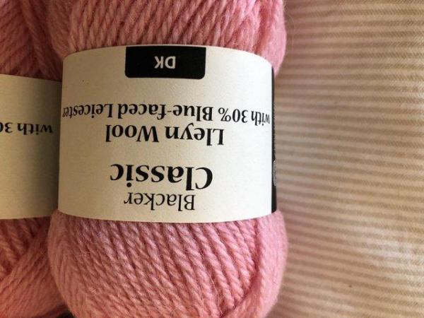 Image 1 of Blacker Classic DK Pink Yarn 100% British Wool