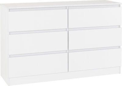 Preview of the first image of MALVERN 6 DRAWER CHEST - WHITE  Assembled Sizes W x D x H (M.