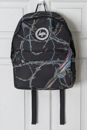 Image 1 of Black/Multicoloured Hype Backpack/Rucksack