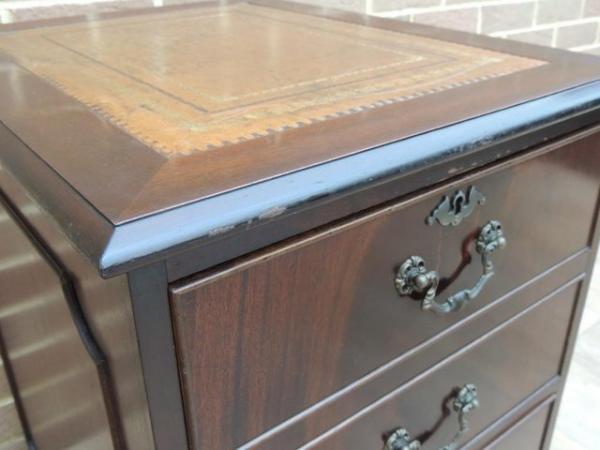 Image 11 of Antique Style Filing Cabinet with Key (Delivery)