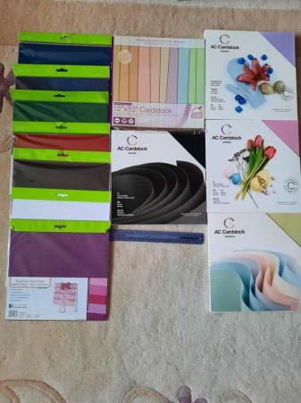 Image 3 of Cardstock collection of 12x12 packs of coloured card REDUCED