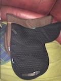 Image 3 of Dressage Saddle with 3 hiwither Nuumed numnahs and stirrups