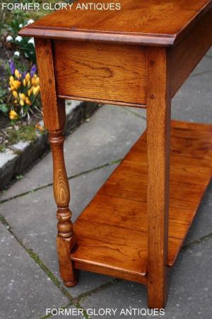 Image 73 of SOLID OAK HALL LAMP PHONE TABLE SIDEBOARD DRESSER BASE STAND