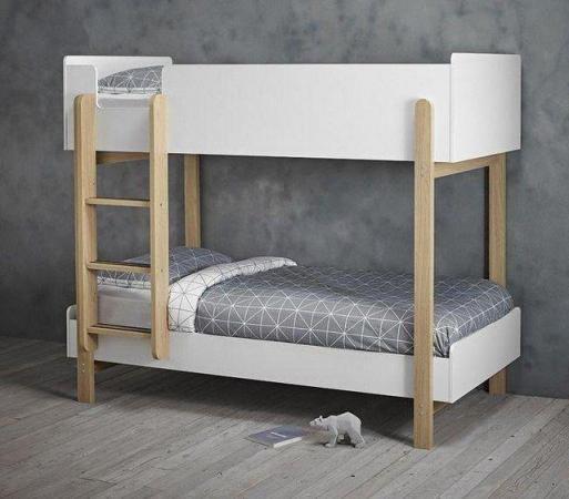 Image 1 of HERO WHITE BUNK BED WITH WINCHESTER MATTRESSES