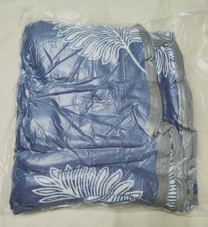 Image 16 of New Leaves Pattern Flannel Blanket Blue Christmas 200x150cm