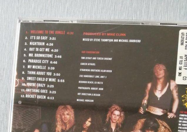 Image 4 of Guns N' Roses single disc Album: Appetite for Destruction.