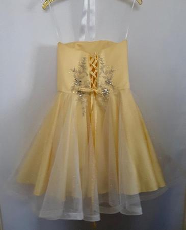 Image 2 of Junior P7 Prom / party dress in satin & sparkle organza