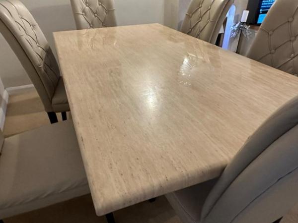 Image 1 of Bordeaux dining table and six dining chairs