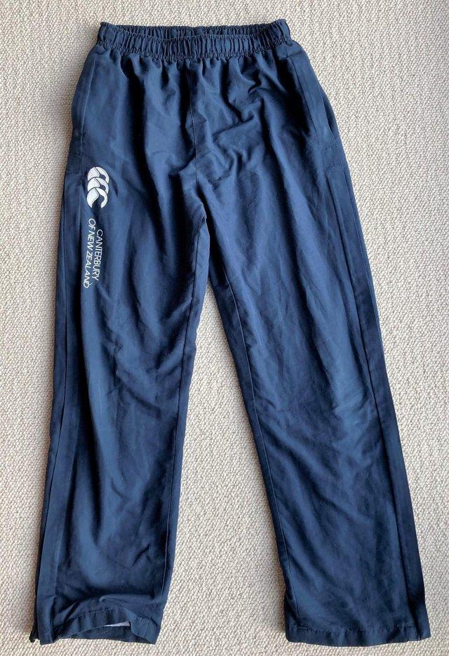Preview of the first image of CANTERBURY STADIUM PANTS AGE 14 UNISEX TRACKSUIT TROUSERS.