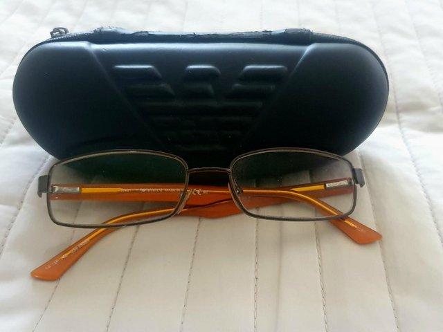 Preview of the first image of Giorgio Armani Brown Frames & Case.