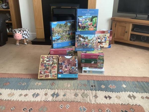 Image 1 of Jigsaw puzzles all complete