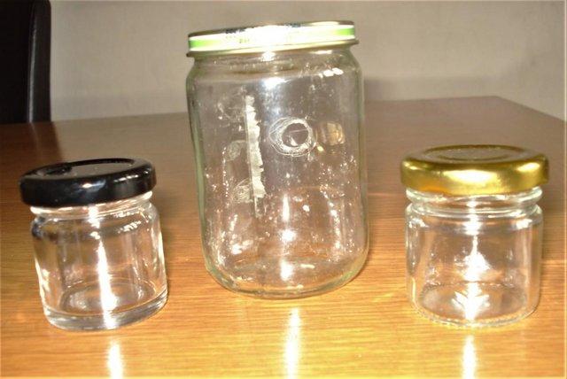 Image 3 of Boxful Of 25 Glass Jars- Good Quality